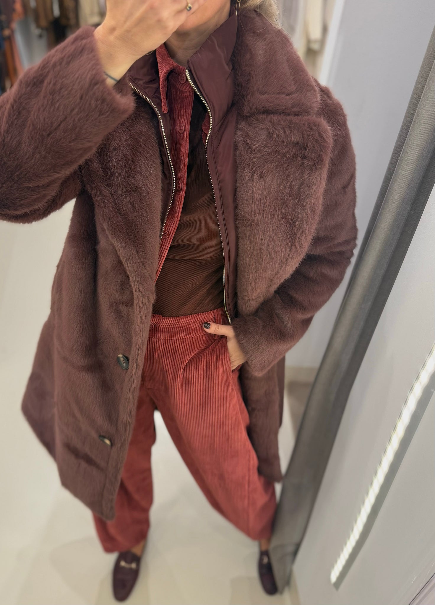 GEESJE COAT | CHOCOLATE BEAN