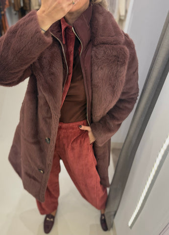 GEESJE COAT | CHOCOLATE BEAN