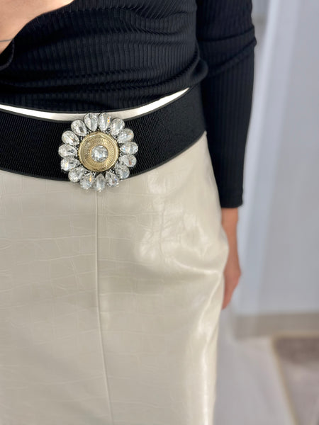 KROKO SKIRT | IVORY