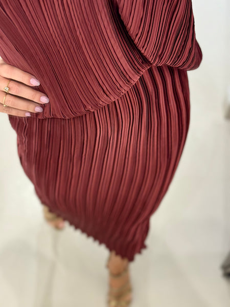 POLYHYMNIA DRESS | WINE