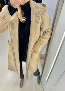 OVA REVERSIBLE COAT | SAND