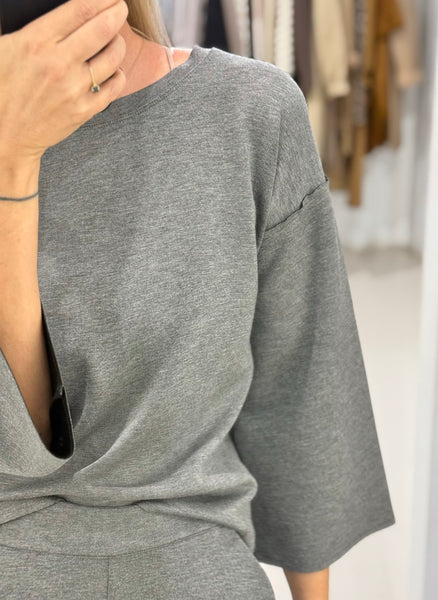 POLISHED TOP | GREY MELANGE