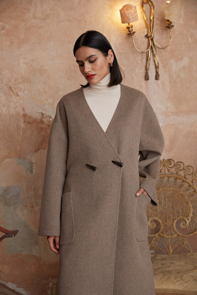 MILDRED COAT | TAUPE