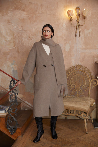 MILDRED COAT | TAUPE