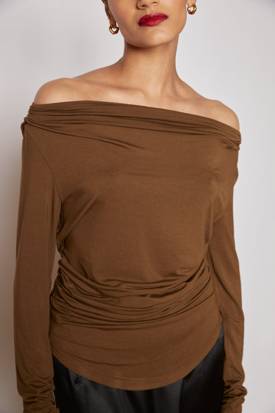 JASMINE BLOUSE | BROWN