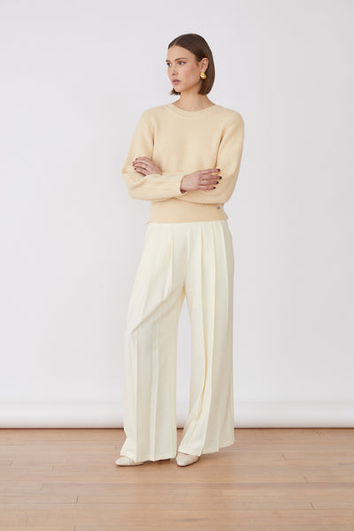 NAVINA TROUSERS | CREAM