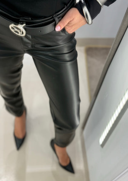 FOGGIA LEATHER PANTS