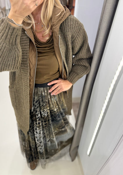 CHAVITOS CARDIGAN | BROWN