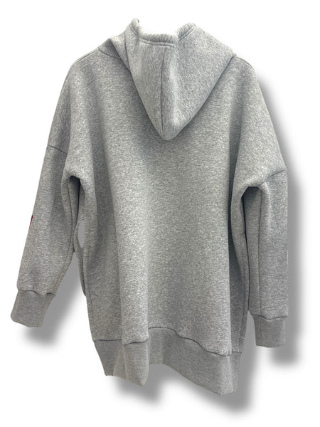 GREY HOODIE | RED THUNDER