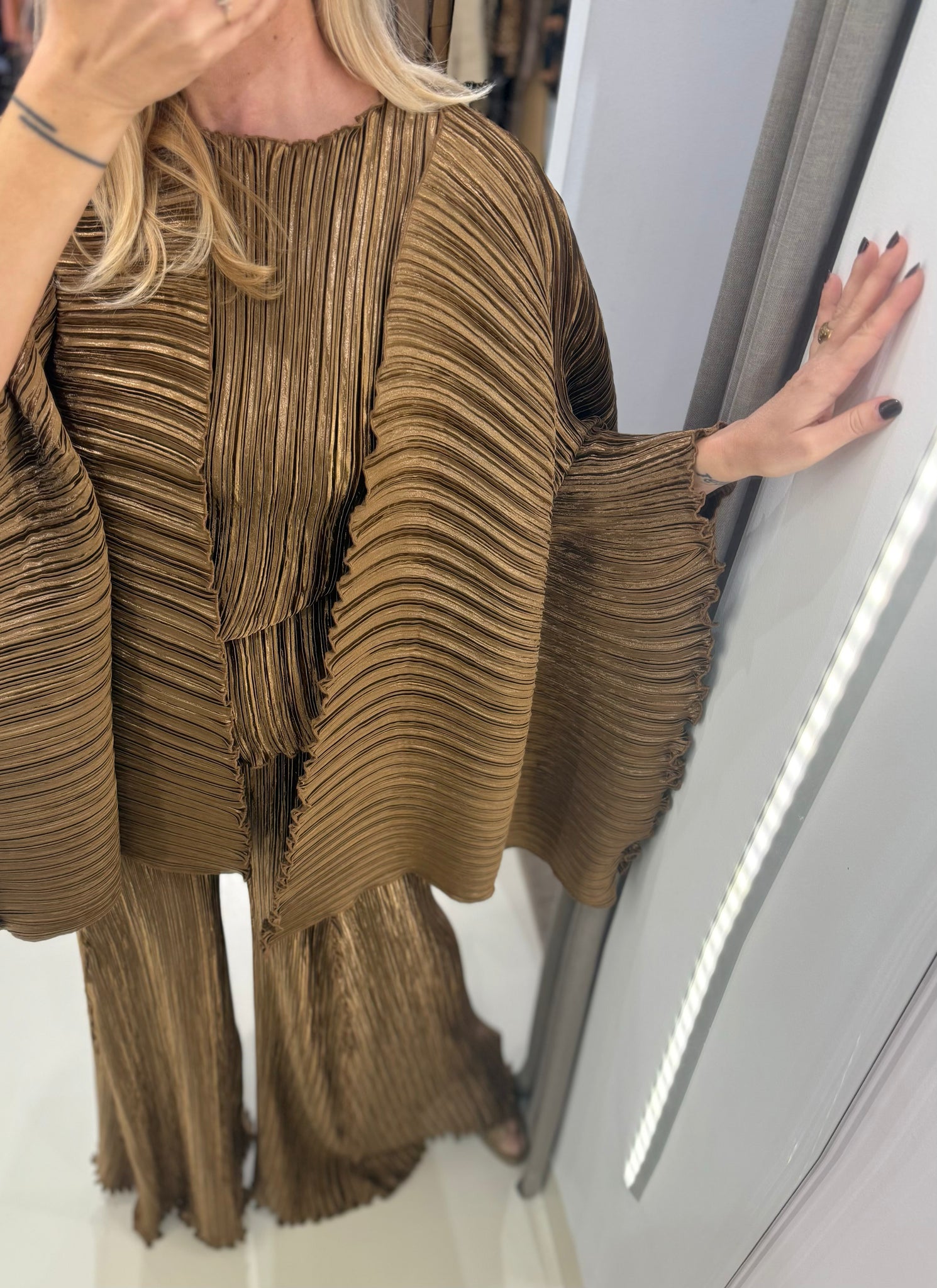 METRON JACKET | METALLIC BRONZE