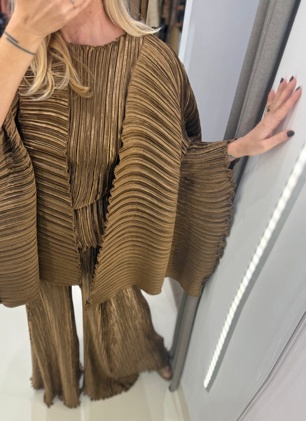 METRON JACKET | METALLIC BRONZE