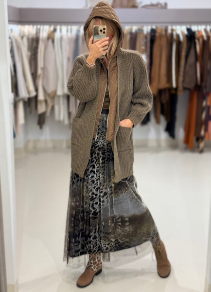 CHAVITOS CARDIGAN | BROWN