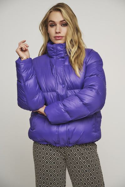 HARLOW PUFFER COAT | PURPLE