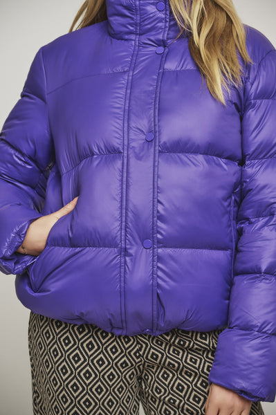 HARLOW PUFFER COAT | PURPLE