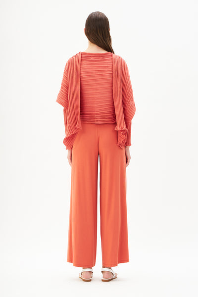 ARCHETYPES WRAP CARDIGAN | SUNSET ORANGE