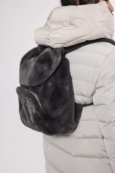 JESSE FUR BACKPACK | GRAPHITE