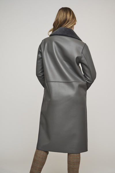 JULA REVERSIBLE COAT | GRAPHITE