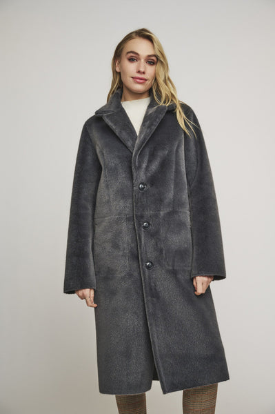 JULA REVERSIBLE COAT | GRAPHITE