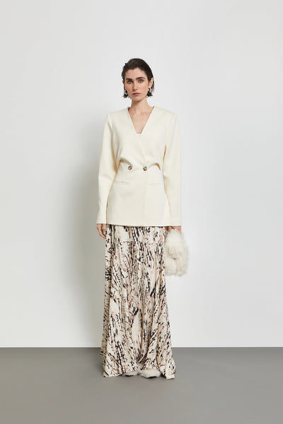 SARTORIAL TENDERNESS FITTED BLAZER | SOFT BUTTER