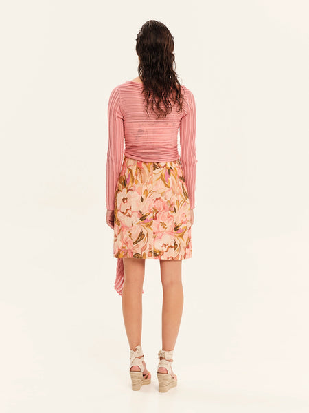 ARCHETYPES WRAP CARDIGAN | SUMMER ROSE