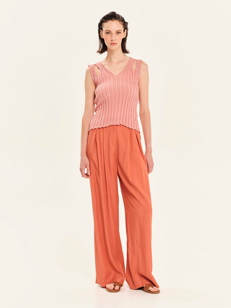 SPARKLING NIGHTS KNIT TOP | GOLD ROSE