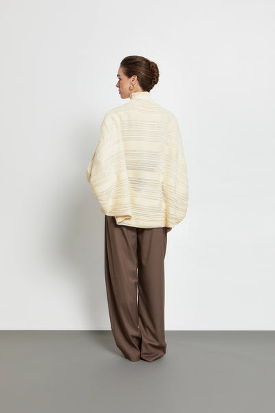 UNWRITTEN LETTERS TROUSERS WITH ELASTIC BAND | MOCHA