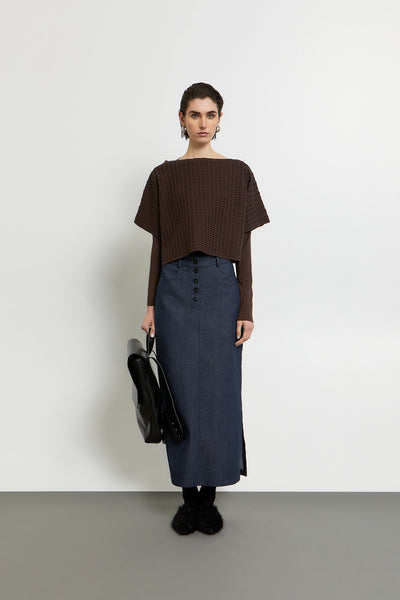 KERITHRA TOP | BITTER BROWN