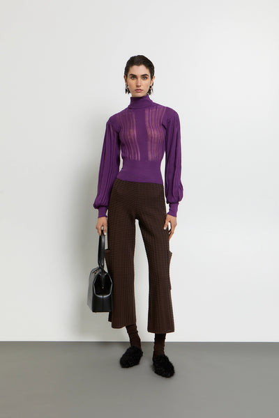 KERITHRA CROPPED PANTS | BITTER BROWN