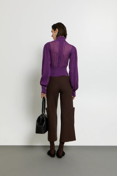 KERITHRA CROPPED PANTS | BITTER BROWN