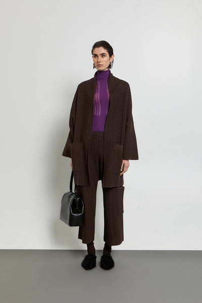 OVERSIZED CARDIGAN | BITTER BROWN