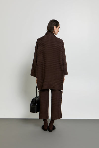 OVERSIZED CARDIGAN | BITTER BROWN