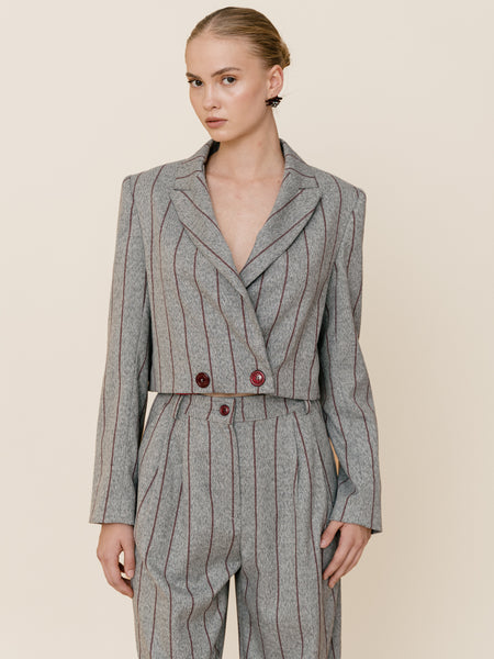 VERA BLAZER | MULTI GREY