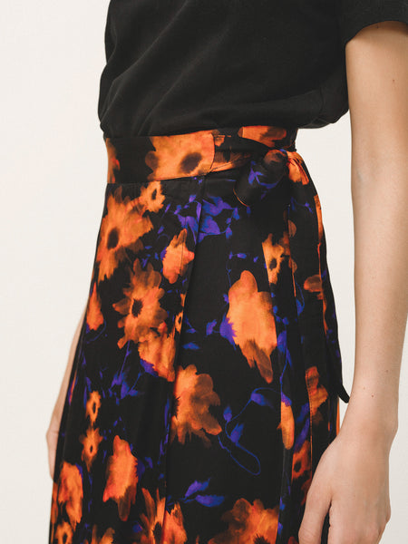 GENESIS WRAP SKIRT | MULTI ORANGE