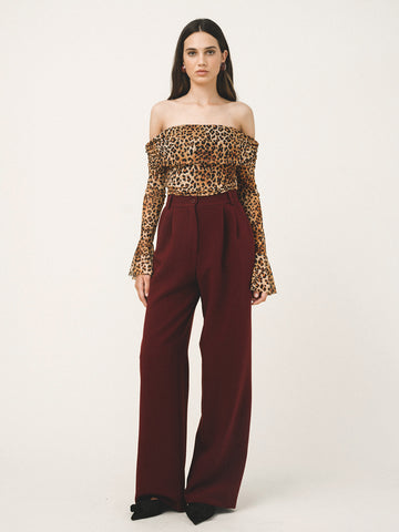 VIVIENNE TOP | LEOPARD