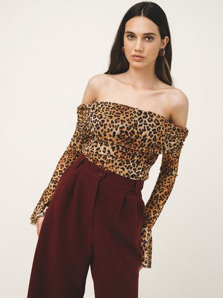 VIVIENNE TOP | LEOPARD