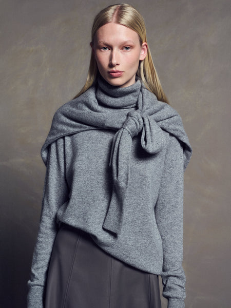 FUND KNIT TOP | GREY