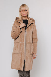 OVA REVERSIBLE COAT | SAND