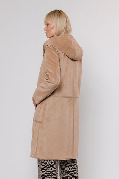 OVA REVERSIBLE COAT | SAND