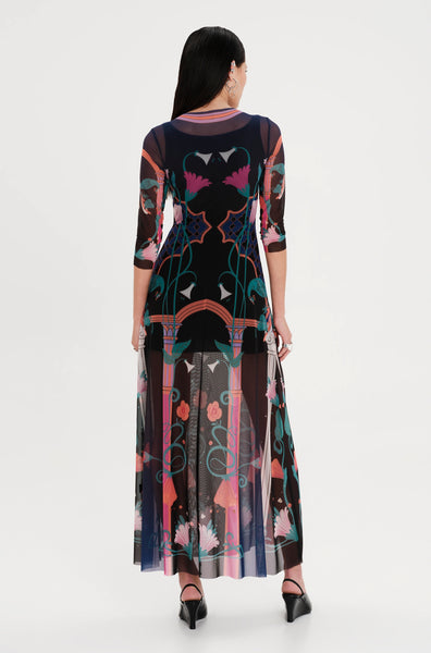 EPOQUE MESH LONG DRESS