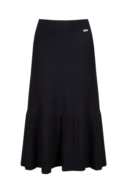 SKY KNITTED SKIRT | BLACK