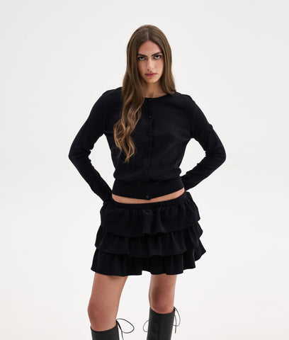 JESSICA KNIT CARDIGAN | BLACK