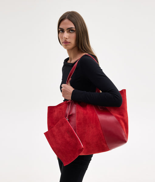 ALYSSA TOTE BAG | RED