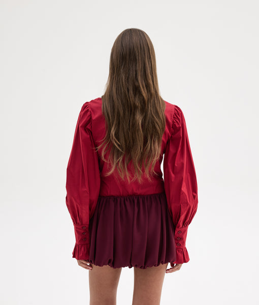 MADDY SHORTS | AUBERGINE