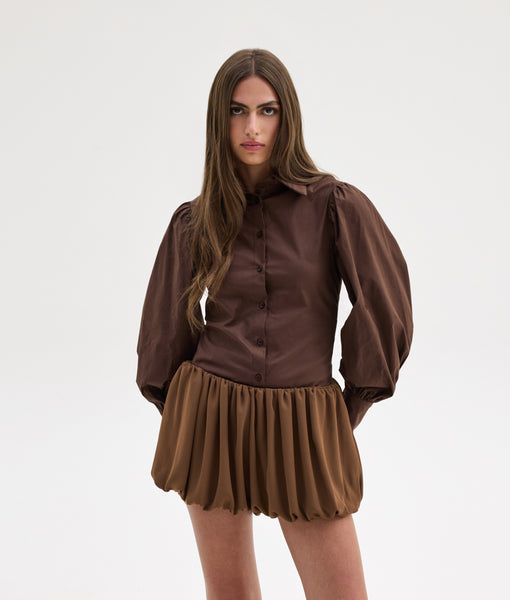 CHRISTINA SHIRT | BROWN