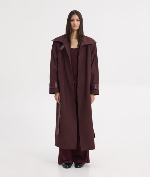KENDAL TRENCH COAT | BORDEAUX