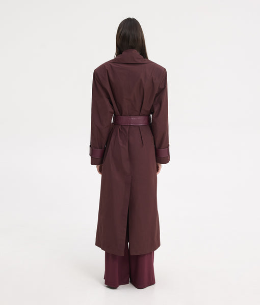 KENDAL TRENCH COAT | BORDEAUX