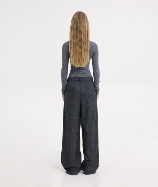 NAYA PANTS | MELANGE BLACK