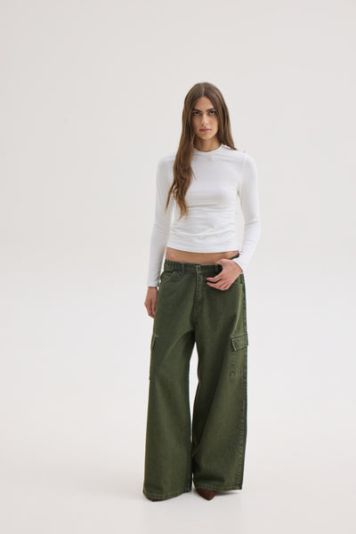 COURTNEY JEANS | KHAKI