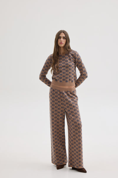 NANCY KNIT PANTS | BEIGE