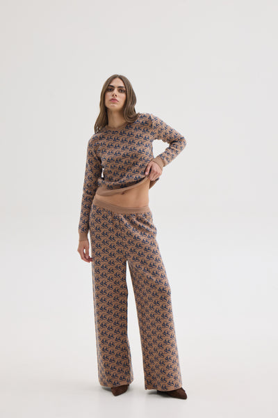 NANCY KNIT PANTS | BEIGE